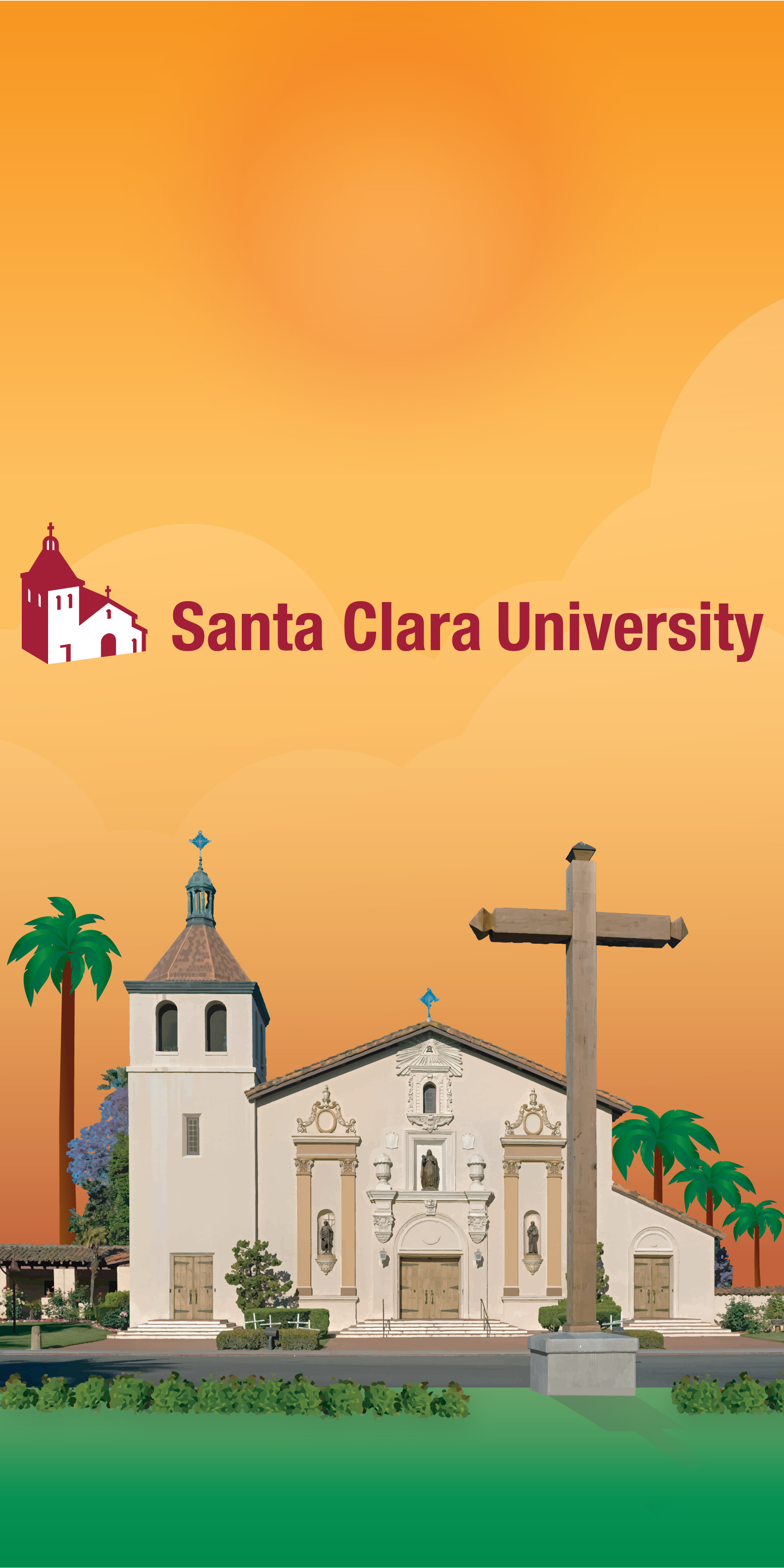 Santa Clara University - Cornhole Board Design