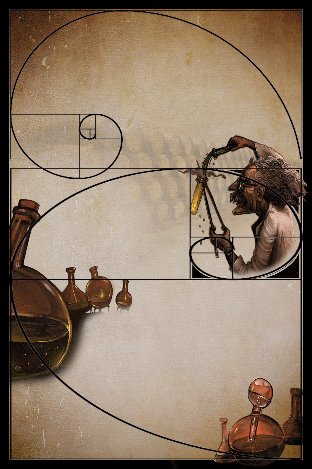 Gif image of label design process